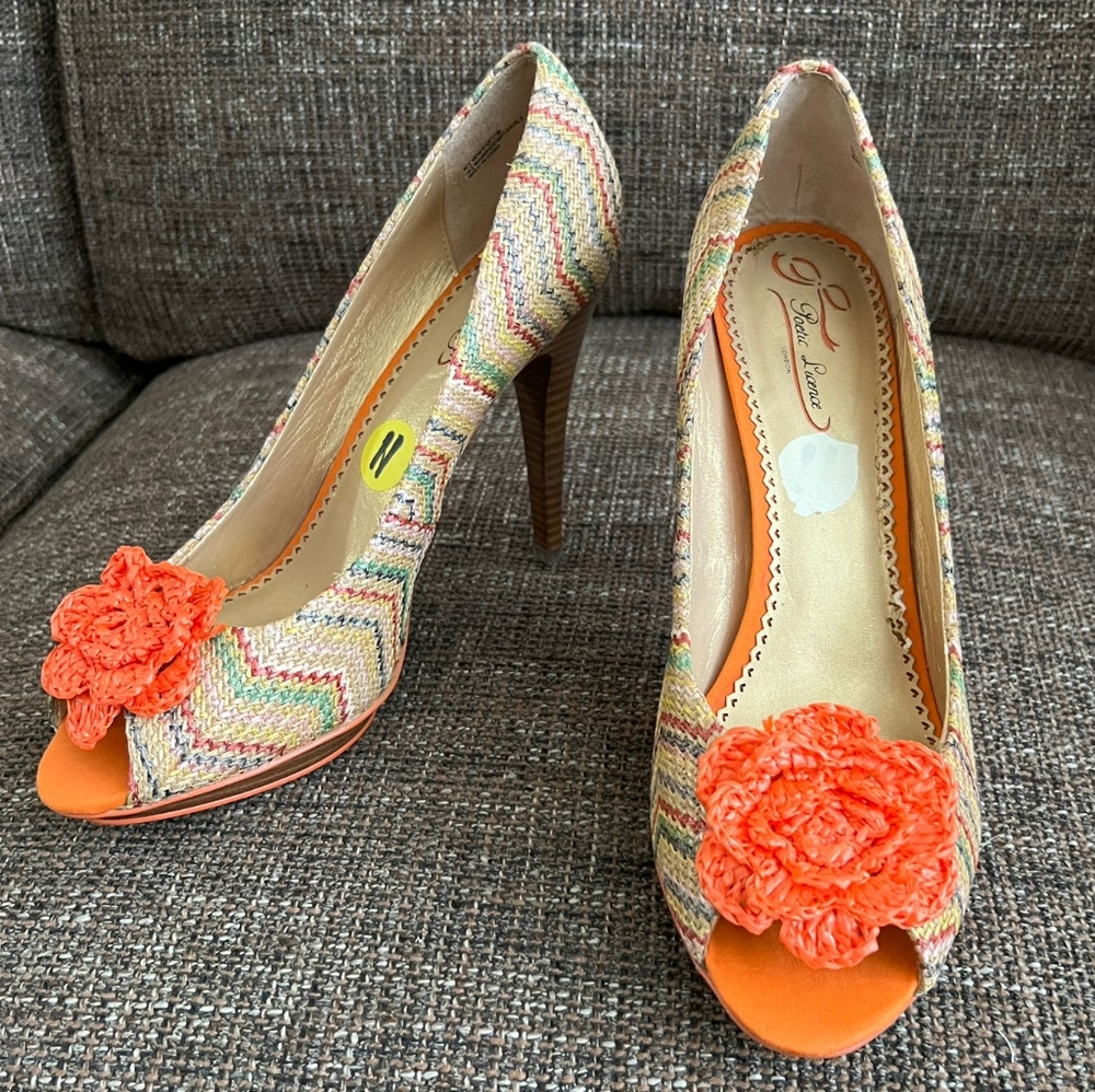 Women's Poetic License Crochet Heels, Shoes, Size EU 42, Size 9